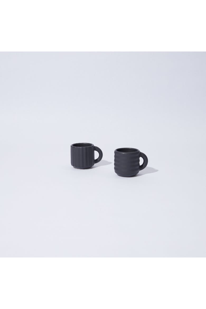 Ripple Espresso Cups - Set of 2, Main, color, Black