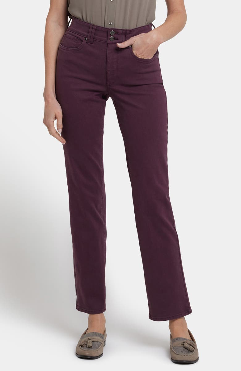 NYDJ Marilyn High Waist Straight Leg Jeans, Main, color, Fig