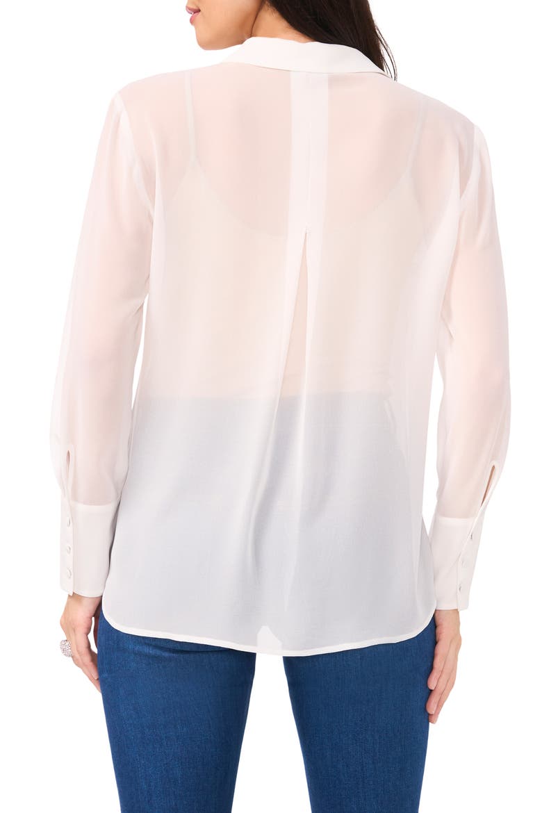 Bead Detail Button-Up Shirt, Alternate, color, NEW IVORY
