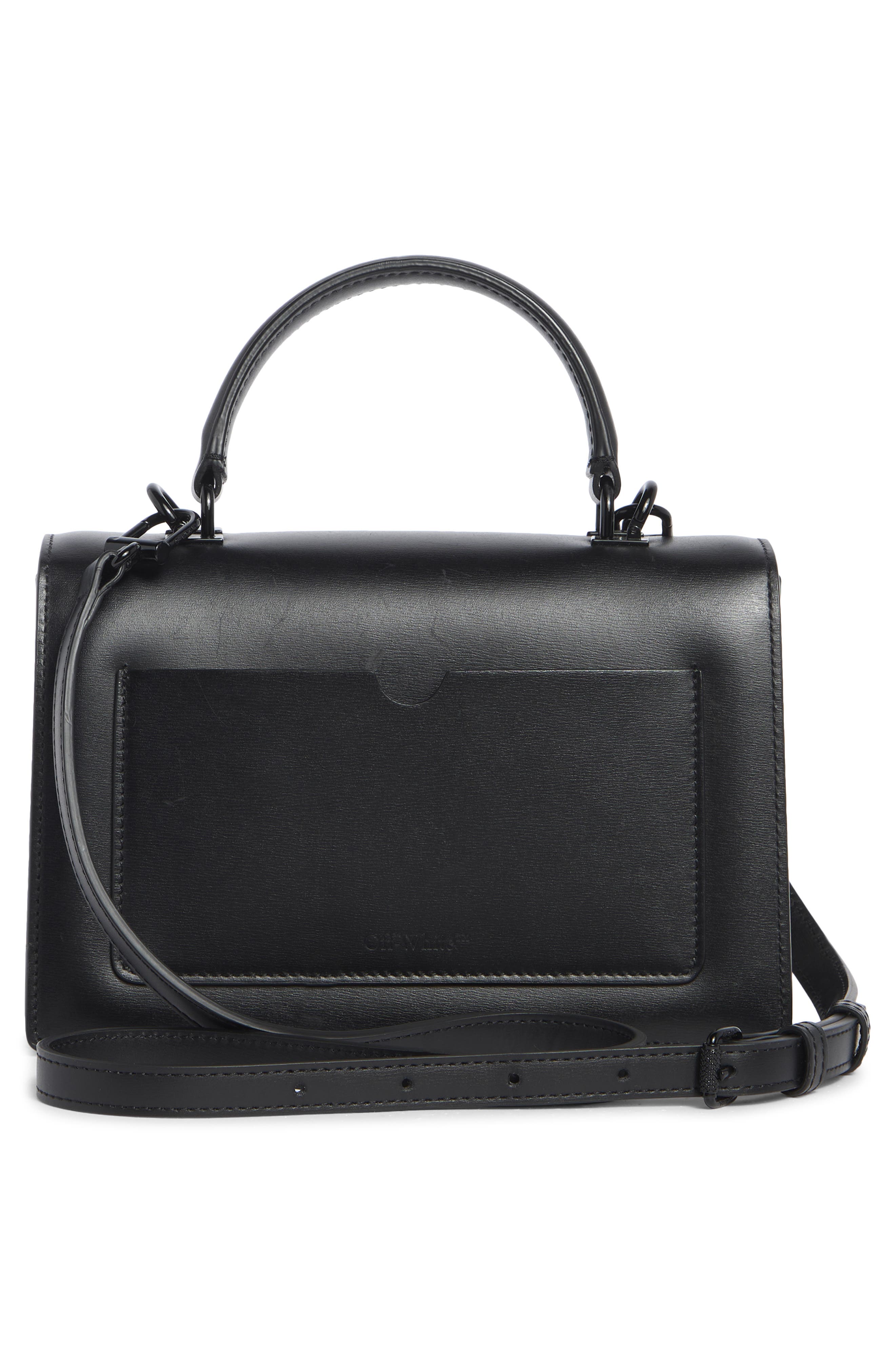 Off-White Jitney 1.4 Leather Top Handle Bag, Alternate, color, 