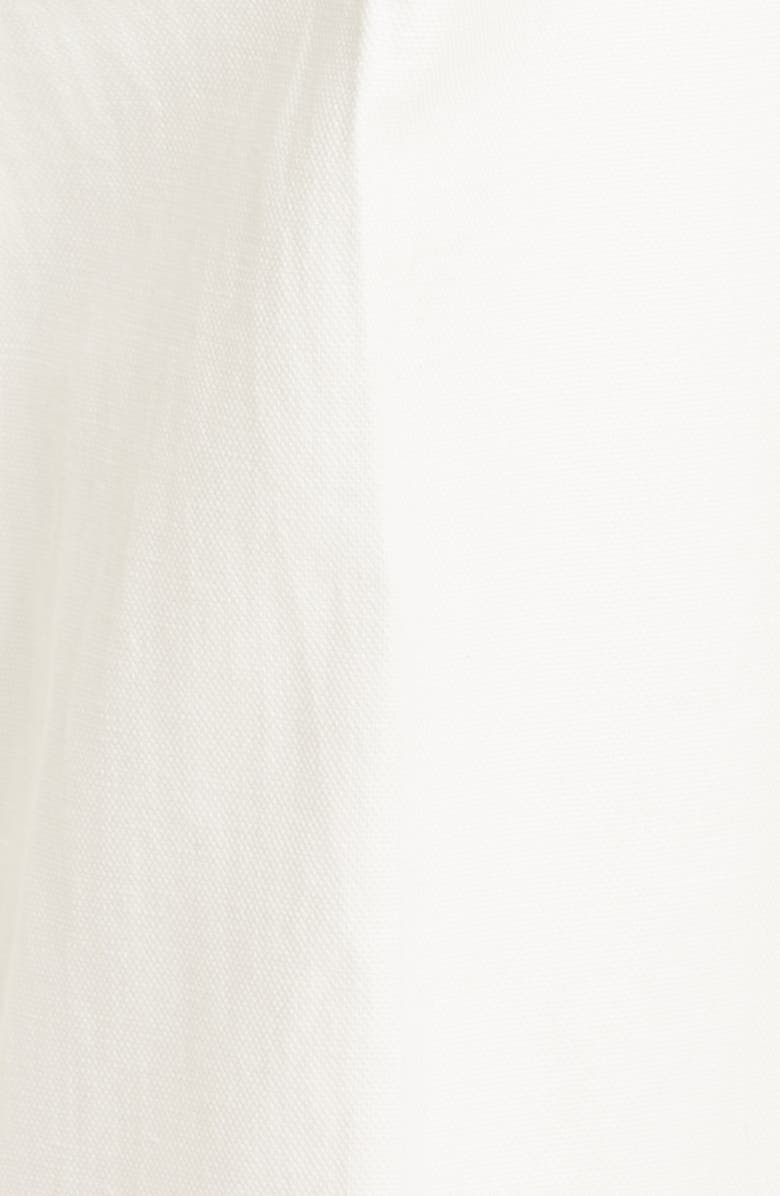 Brunello Cucinelli Paperbag Waist Pleated Cotton & Linen Pants, Alternate, color,