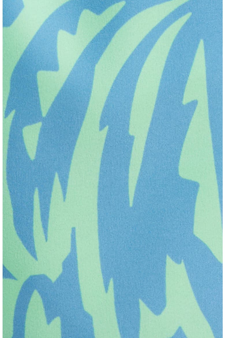 The Frond Farwells Palm Tree Print 5.5-Inch Swim Trunks, Alternate, color, BRIGHT GREEN - PATTERN BASE