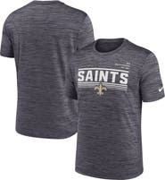 Nike Men's Nike Anthracite New Orleans Saints Yardline Velocity Performance T-Shirt