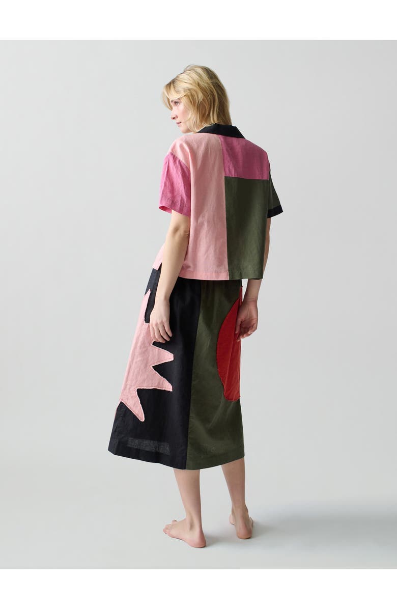 Lingua Franca Patmos Patch Skirt, Alternate, color,