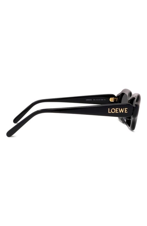 Loewe Slim 51mm Rectangular Sunglasses In Black