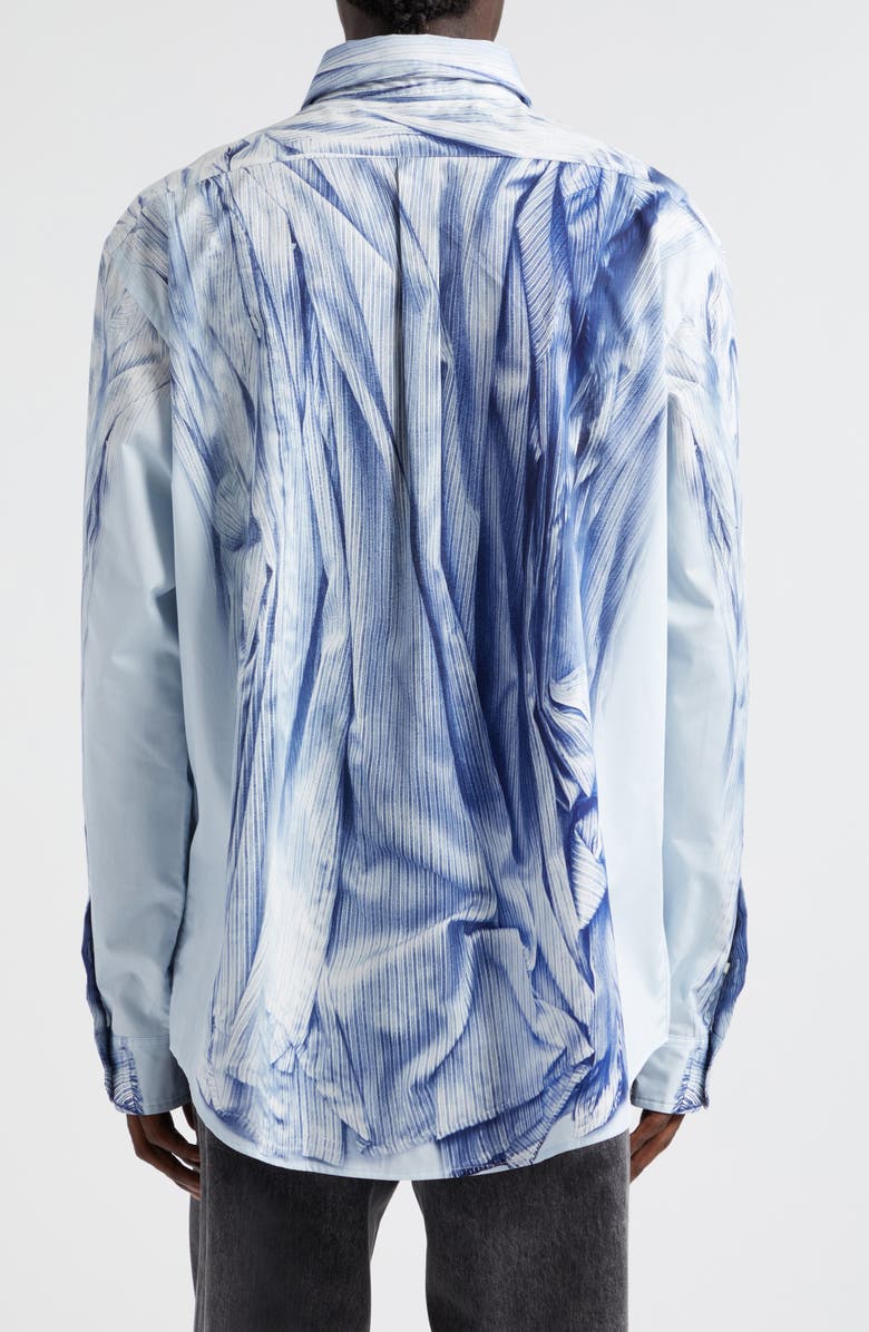 Y/Project Compact Trompe l'Oeil Button-Up Shirt, Alternate, color, 