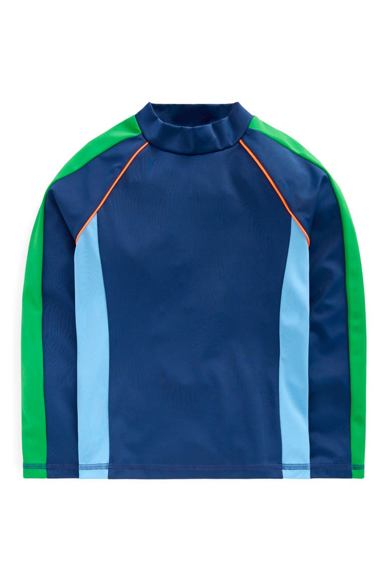 Kids' Colorblock Long Sleeve Rashguard, Main, color, AMAZON