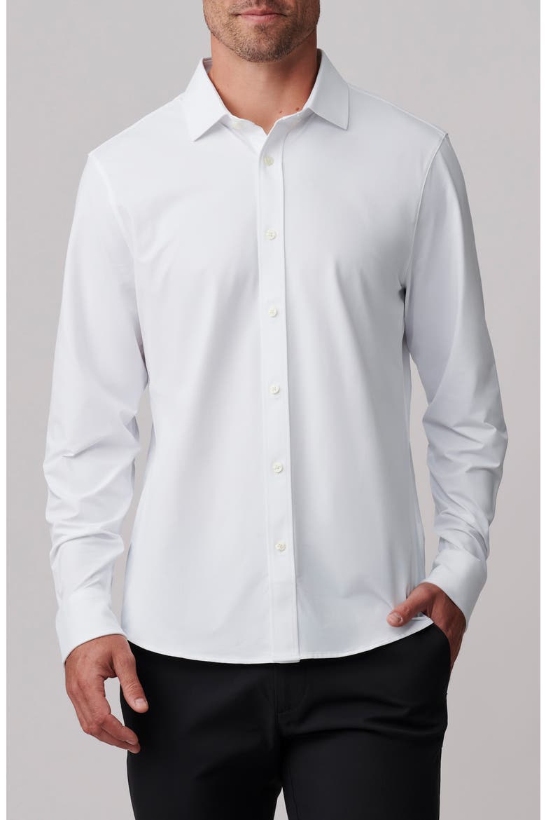 Commuter Slim Fit Button-Up Shirt, Main, color, BUSINESS WHITE