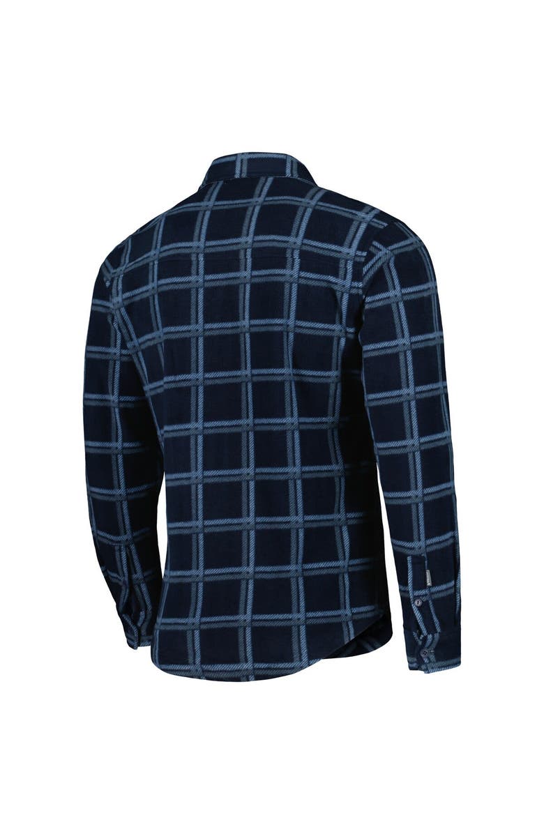 ANTIGUA Men's Antigua Navy Chicago Bears Industry Flannel Button-Up Shirt Jacket, Alternate, color, Navy