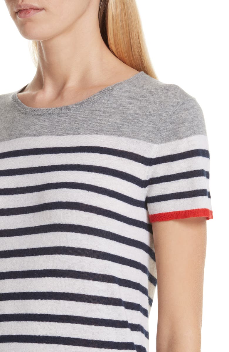 Majestic Filatures Stripe Cashmere Sweater, Alternate, color,