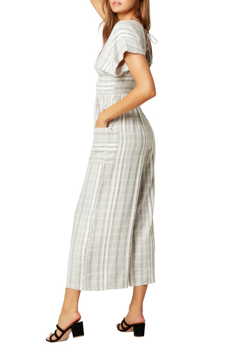 L Space Doheny Cover-Up Jumpsuit, Alternate, color, PEBBLE PEACH STRIPE