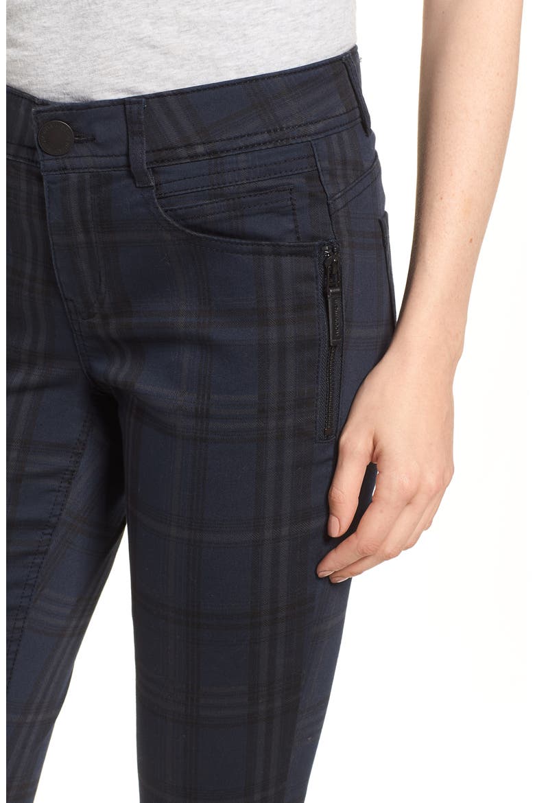 Ab-Solution Plaid Slim Pants (Nordstrom Exclusive), Alternate, color, MIDNIGHT BLUE