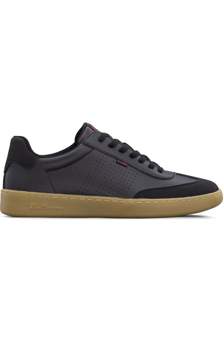 Ben Sherman Glasgow Sneaker, Alternate, color, Black/ Gum