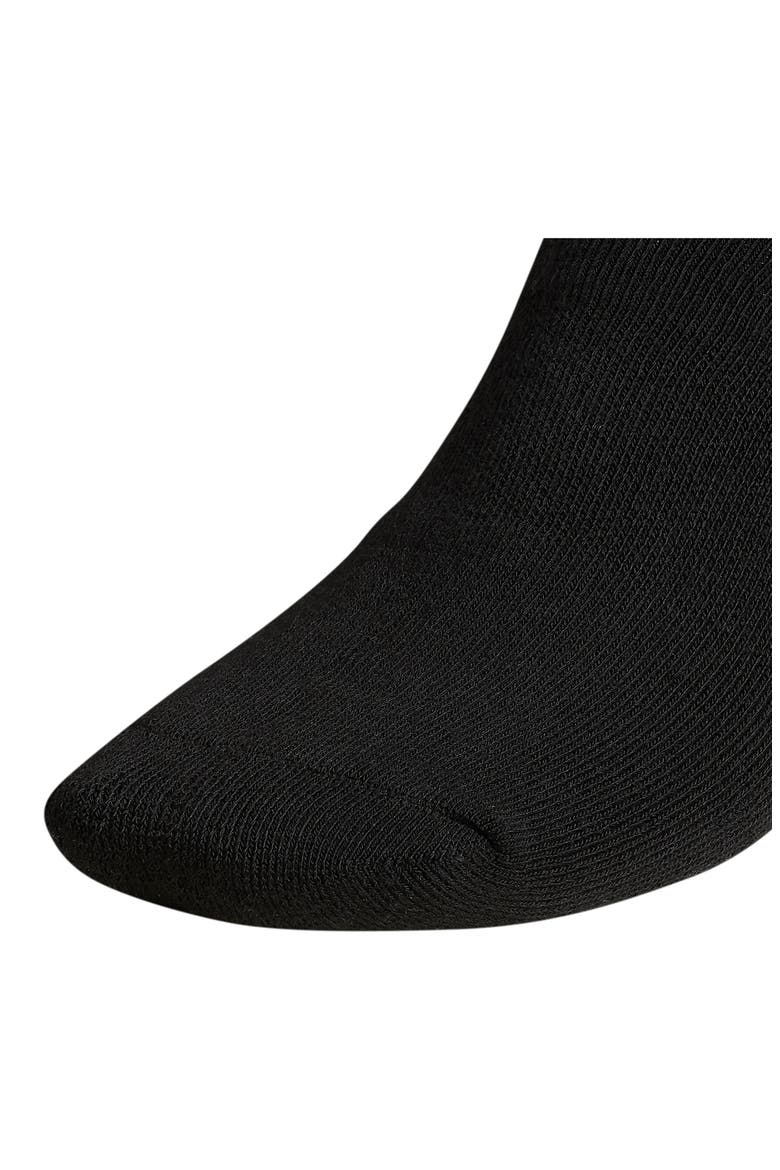 6-Pack Trefoil Performance Quarter Crew Socks, Alternate, color, BLACK