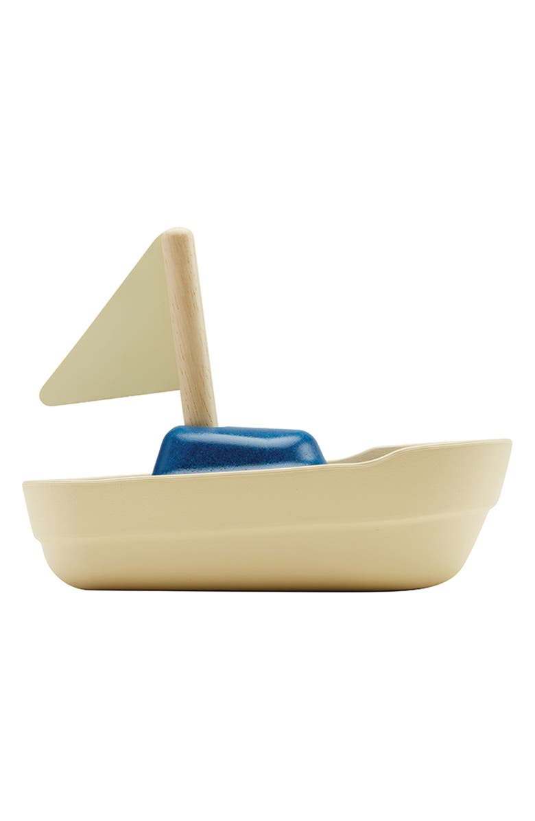 PlanToys<sup>®</sup> Sailboat Toy, Alternate, color, Assorted