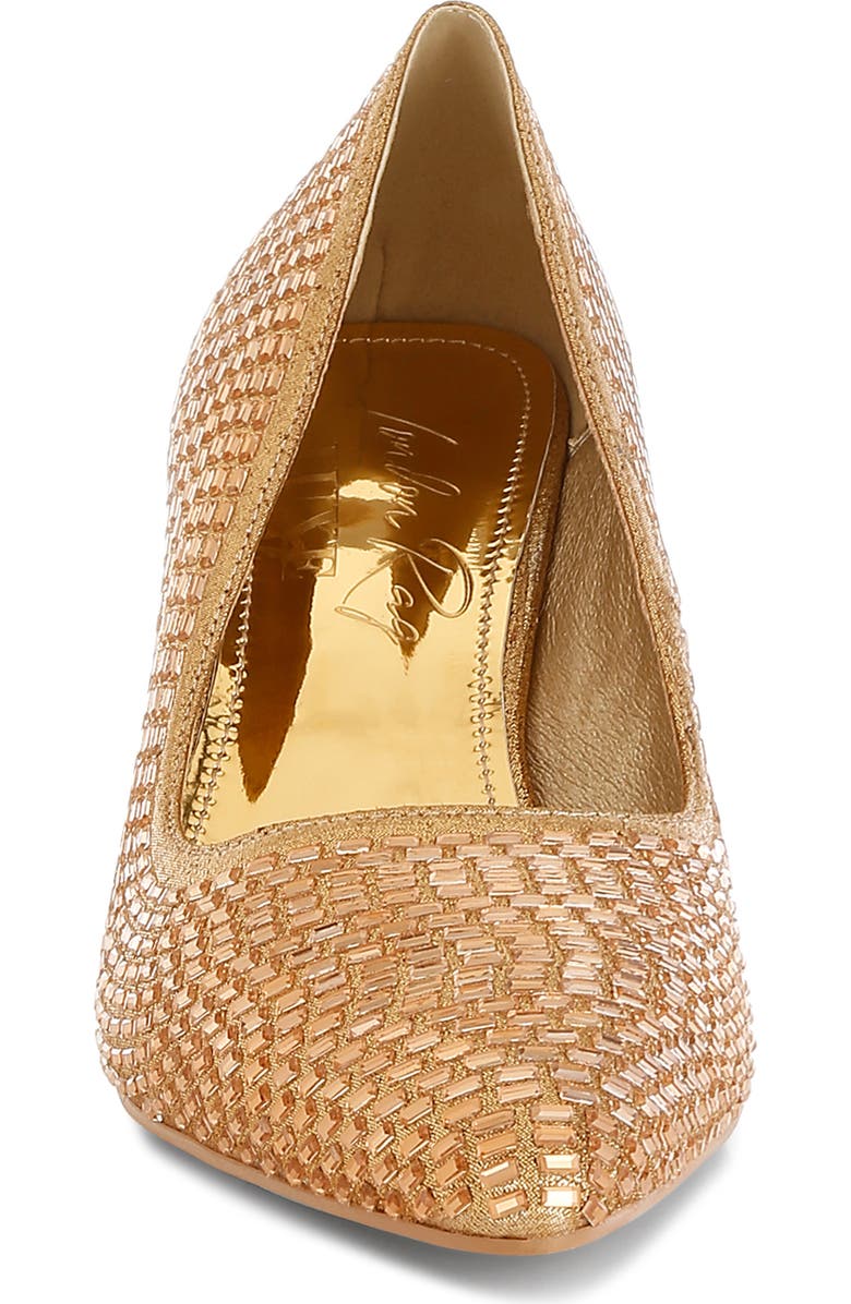 LONDON RAG Benjamins Rhinestone Pump, Alternate, color, Gold