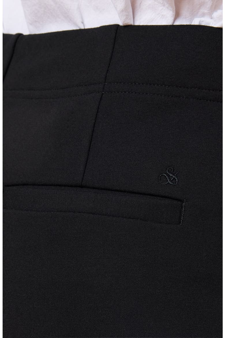 High Waist Barrel Leg Pants, Alternate, color, BLACK NIGHT