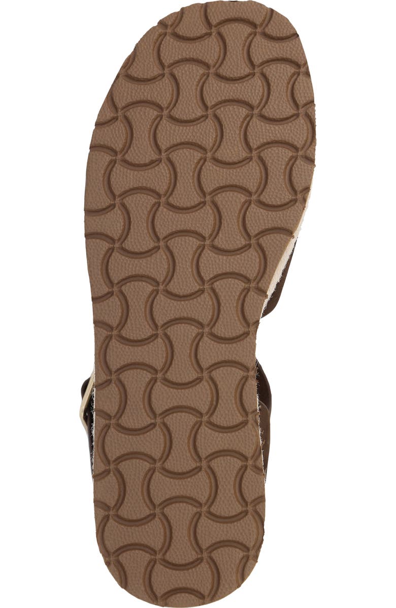 MIA Nikky Ankle Strap Platform Wedge Sandal, Alternate, color, Chocolate