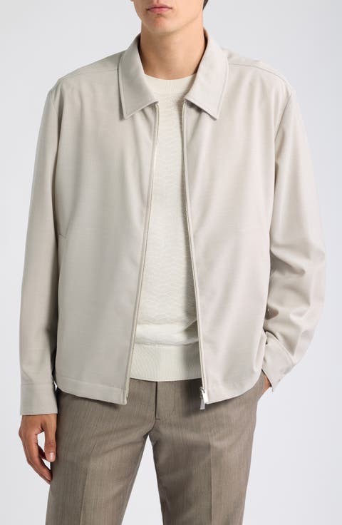 Virgin Wool Zip Jacket