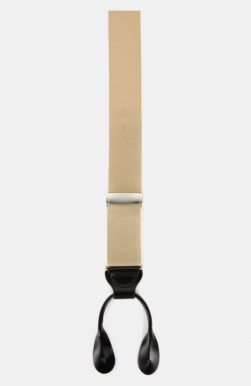 Trafalgar Solid Suspenders in Khaki at Nordstrom