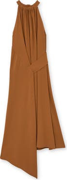 Reiss Maeve Asymmetric Sleeveless Midi Dress