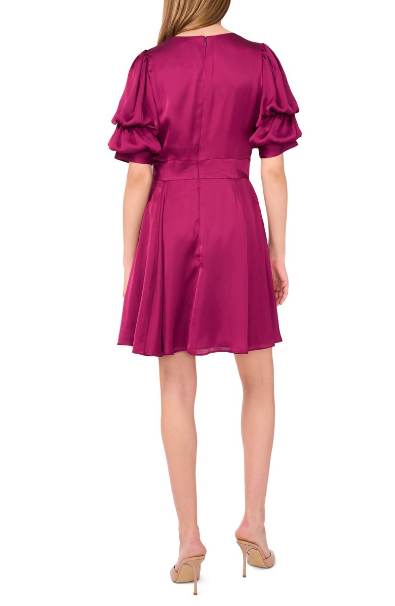 1.STATE Puff Sleeve Minidress, Alternate, color, Windsor Wine