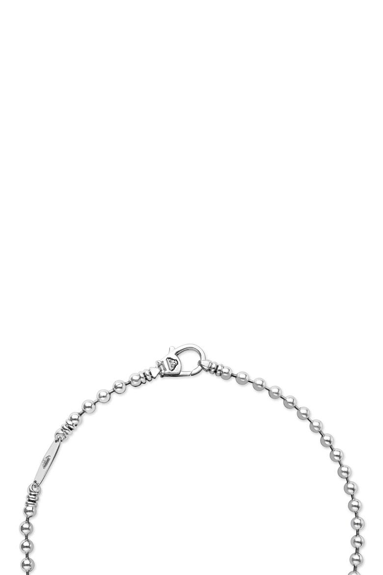 Two-Tone Caviar Multi-Strand Necklace, Alternate, color, SILVER