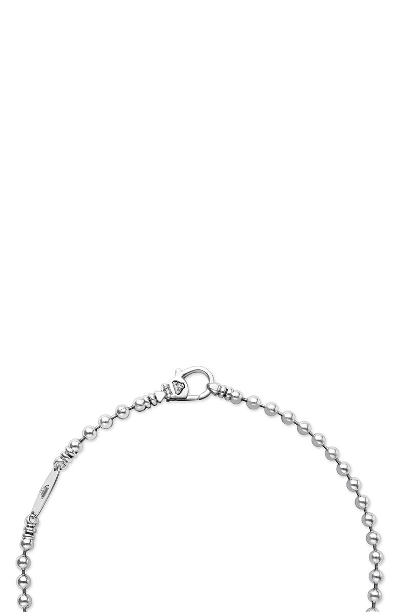 LAGOS Two-Tone Caviar Multi-Strand Necklace, Alternate, color, Silver