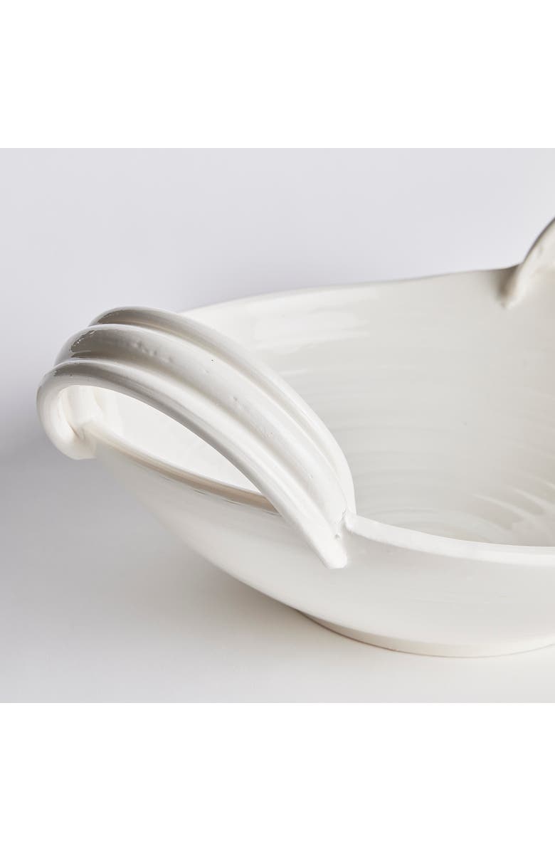 Napa Home & Garden Modena Decorative Low Bowl, Alternate, color, White