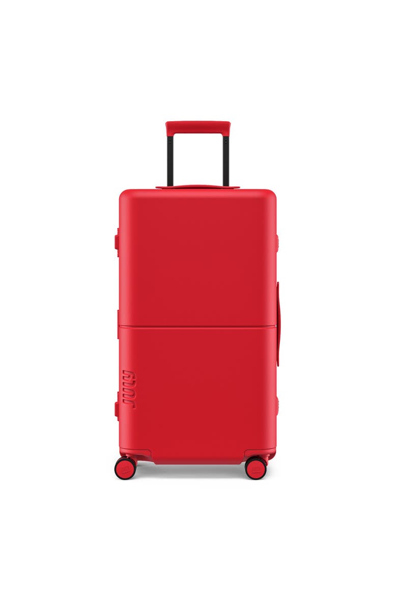 Checked Trunk, Main, color, Matte Cherry Red