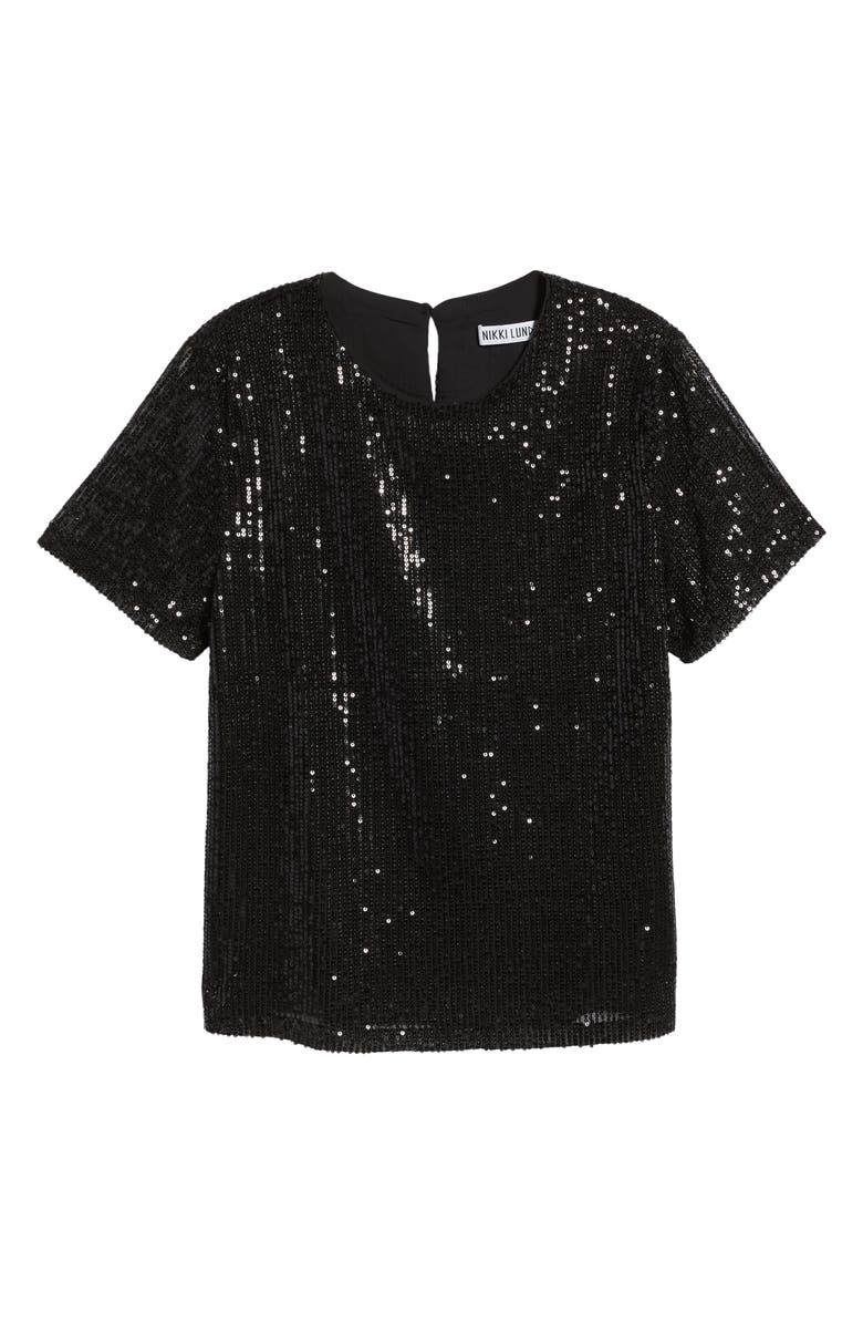 NIKKI LUND Josi Sequin Top, Alternate, color,