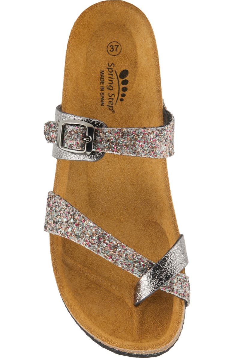 Spring Step Burch Platform Wedge Slide Sandal, Alternate, color, Pewter