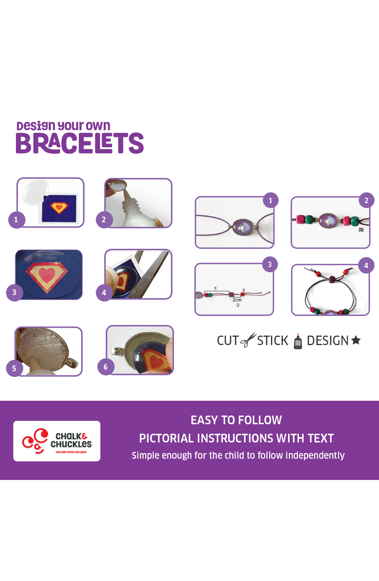 Chalk & Chuckles Design your own Bracelet, Alternate, color, NO COLOR