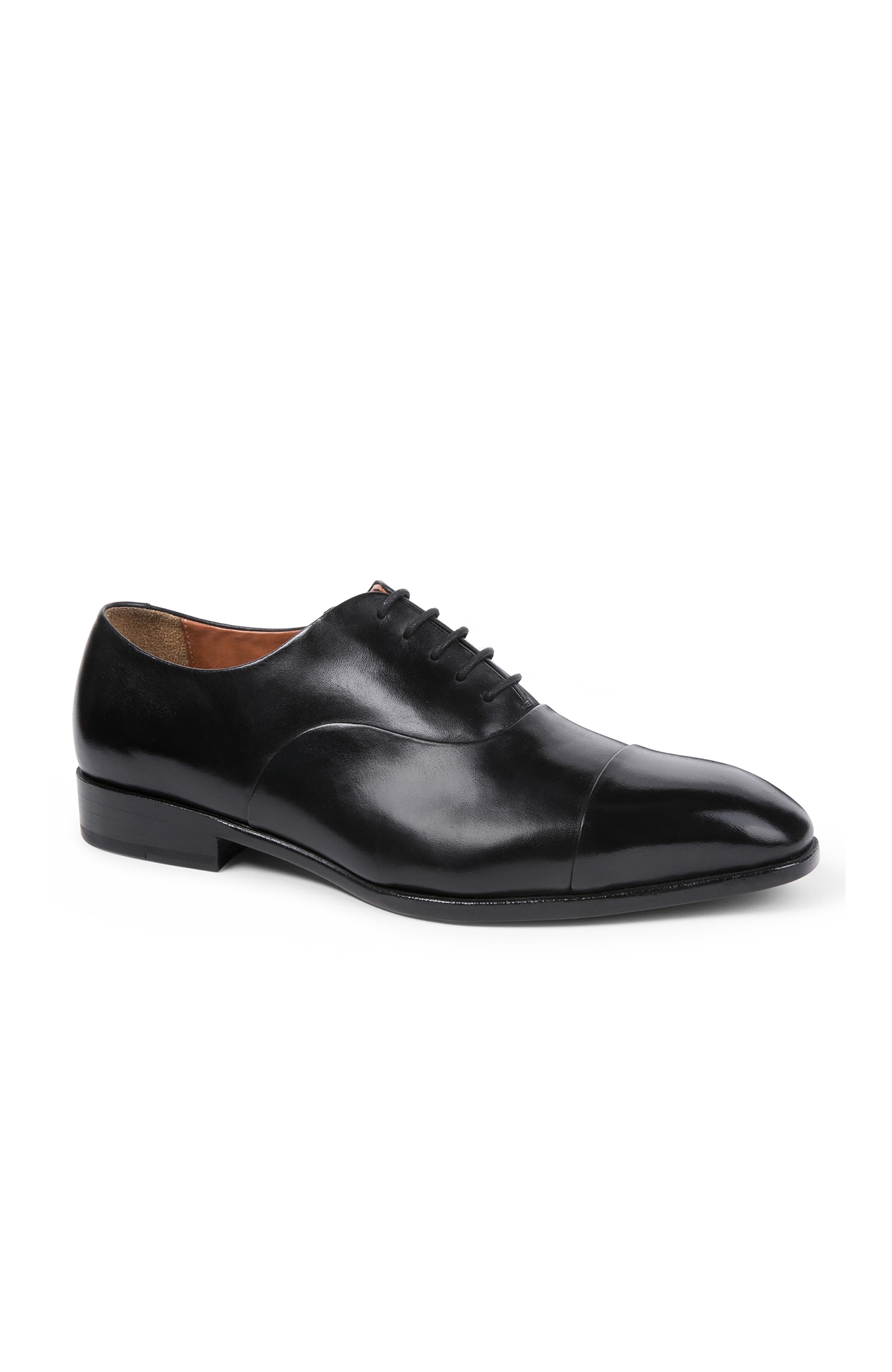 Anthony Veer Genoa Cap Toe Oxford, Main, color, Black