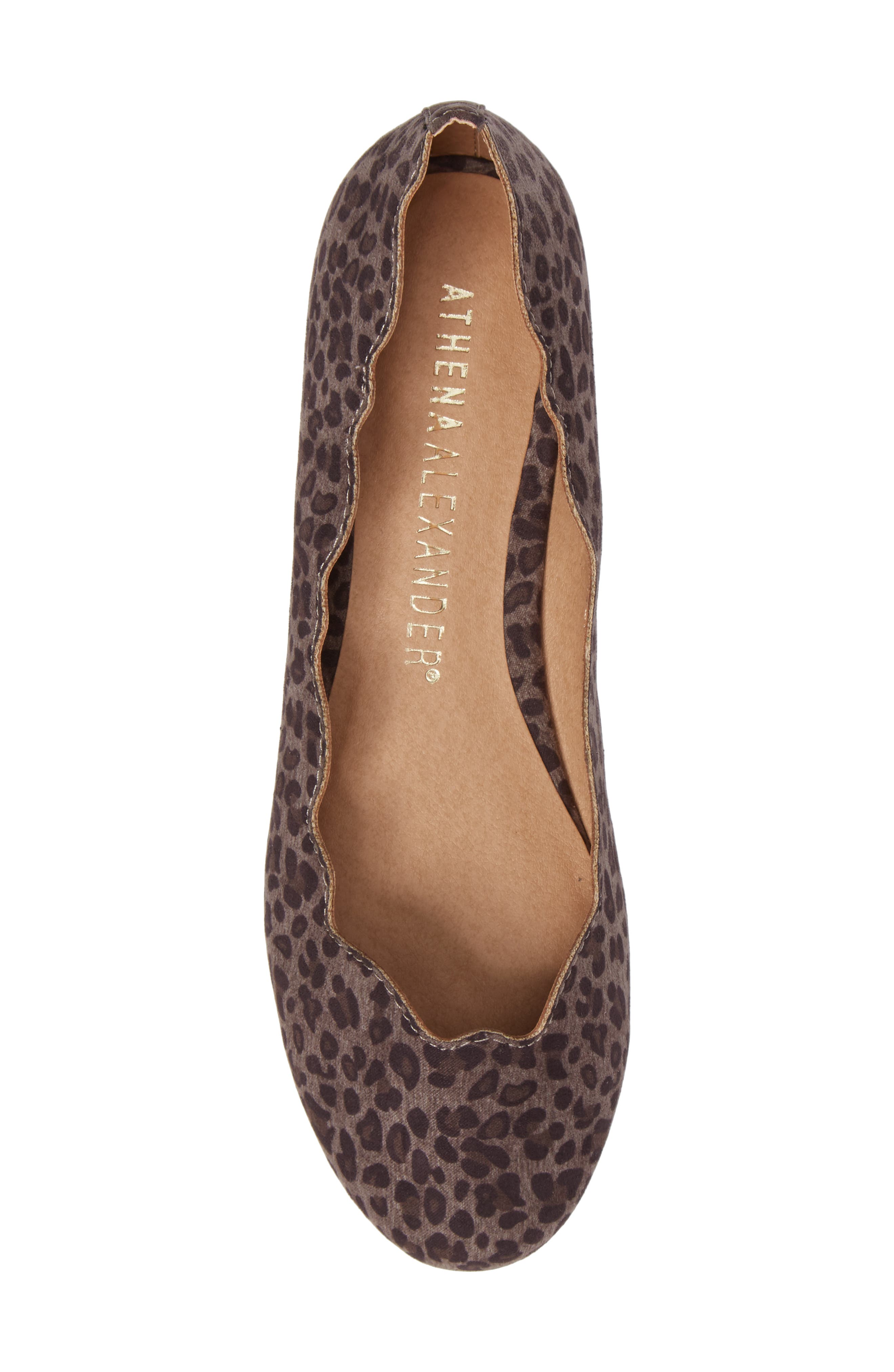 Tallye Ballet Flat, Alternate, color, BLACK LEOPARD FABRIC