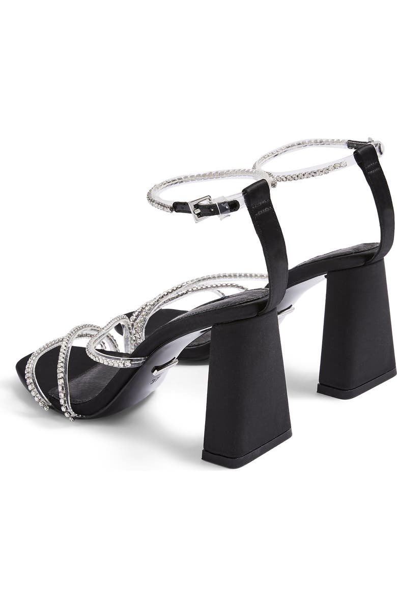 Topshop Sky Diamonte Ankle Strap Sandal, Alternate, color,