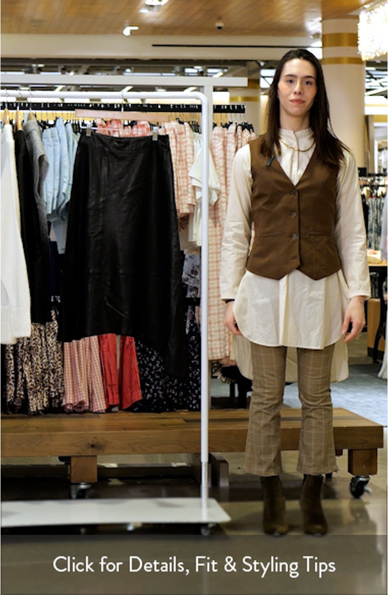 Gia Asymmetric Leather Skirt, sales video thumbnail