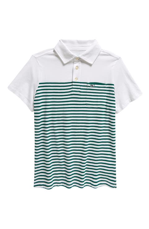 Kids' Island Stripe Pocket Polo (Toddler & Little Kid)