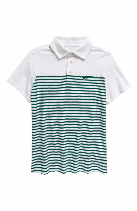 vineyard vines Kids' Island Stripe Pocket Polo