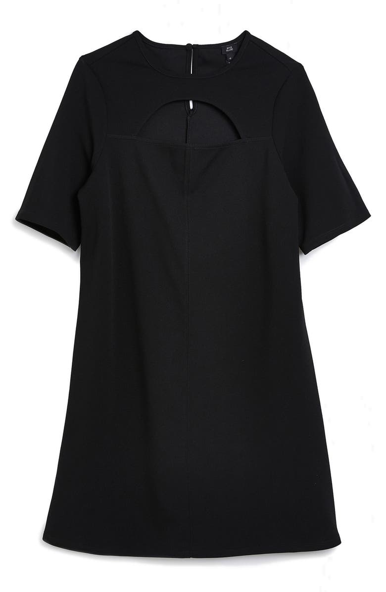 River Island Cutout Scuba Shift Dress, Alternate, color, 