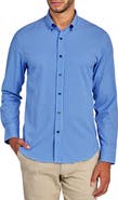 CONSTRUCT Slim Fit Gingham 4-Way Sport Shirt