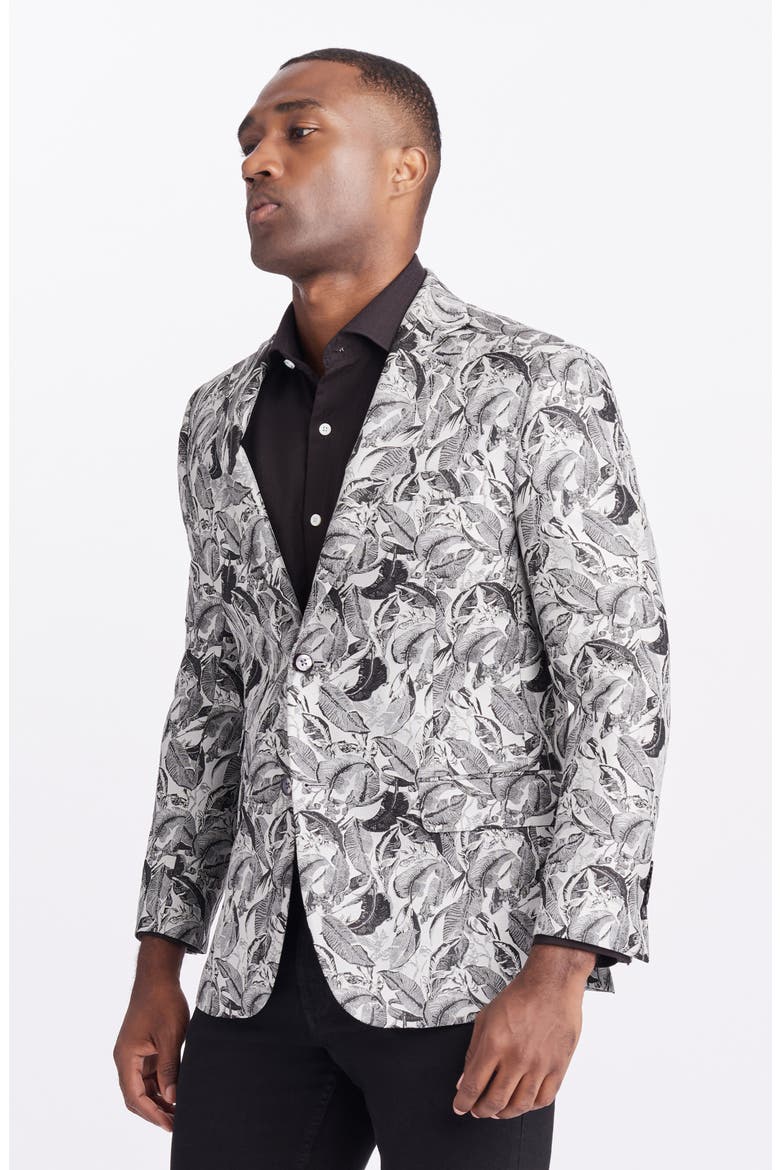Goldkey Woven Blazer, Alternate, color, SILVER