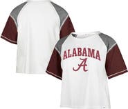 '47 Women's '47 White Alabama Crimson Tide Serenity Gia Cropped T-Shirt