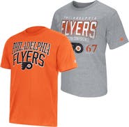 STARTER Men's Starter Orange/Heather Gray Philadelphia Flyers Two-Pack T-Shirt Set
