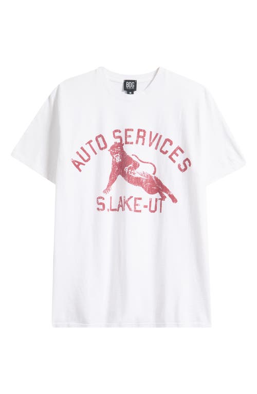 BDG URBAN OUTFITTERS BDG URBAN OUTFITTERS AUTO SERVICES GRAPHIC T-SHIRT 
