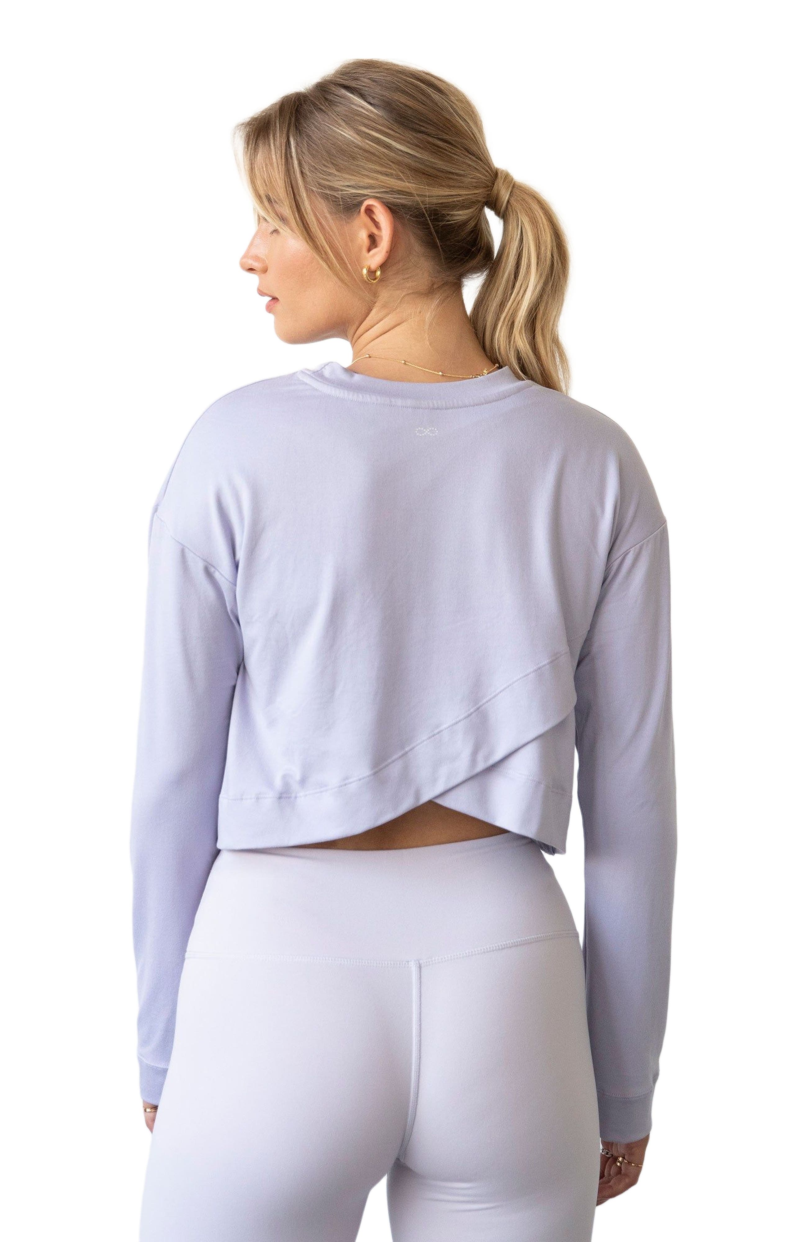 Go With The Flow Crop Long Sleeve Top - image 2
