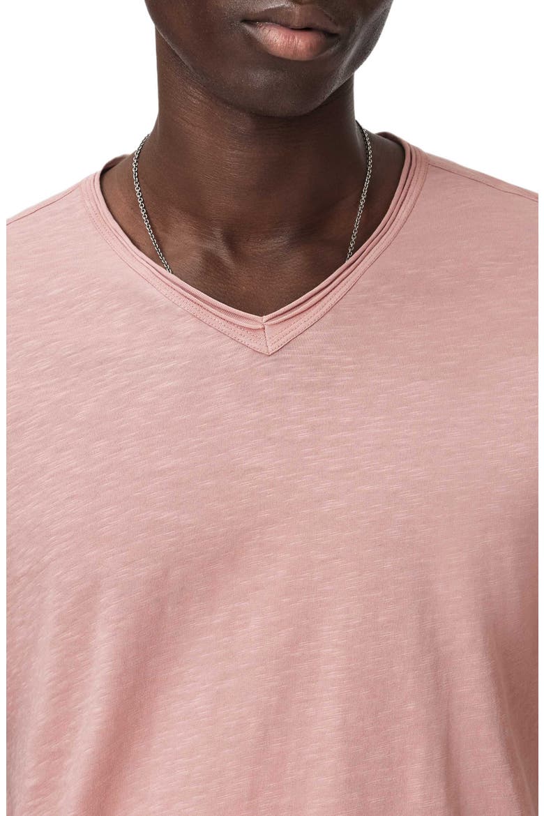 Miles Slub Organic Cotton Raw Edge T-Shirt, Alternate, color, PINK SAND