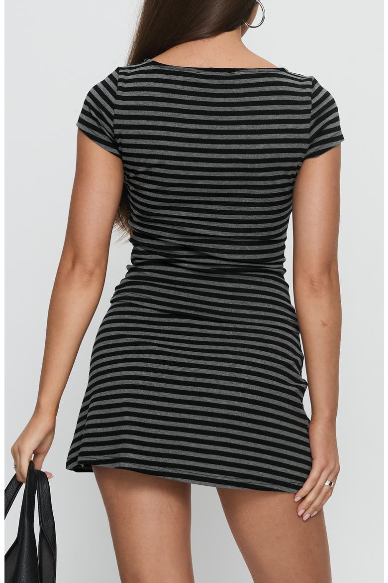 Angellina Stripe Jersey Button-Up Top, Alternate, color, STRIPE