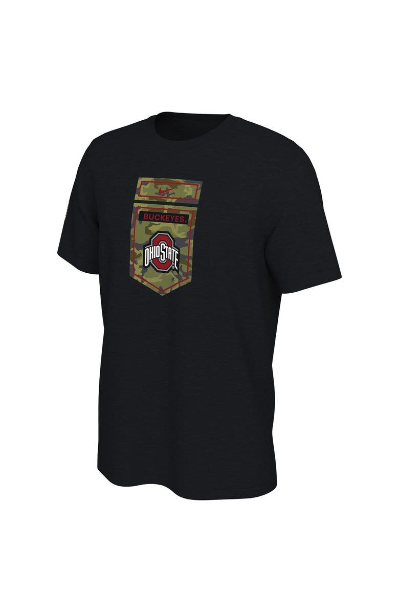 Nike Men's Nike Black Ohio State Buckeyes Veterans Camo T-Shirt, Alternate, color, Black