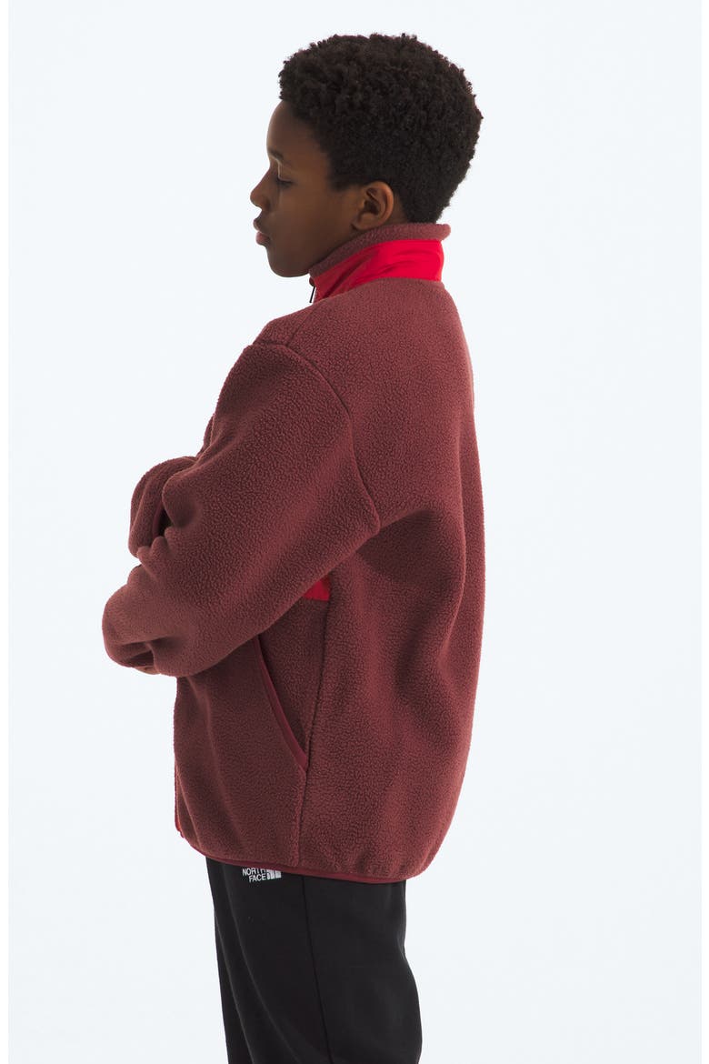 Kids' Yumiori Full Zip Fleece Jacket, Alternate, color, SUMAC/ TNF RED